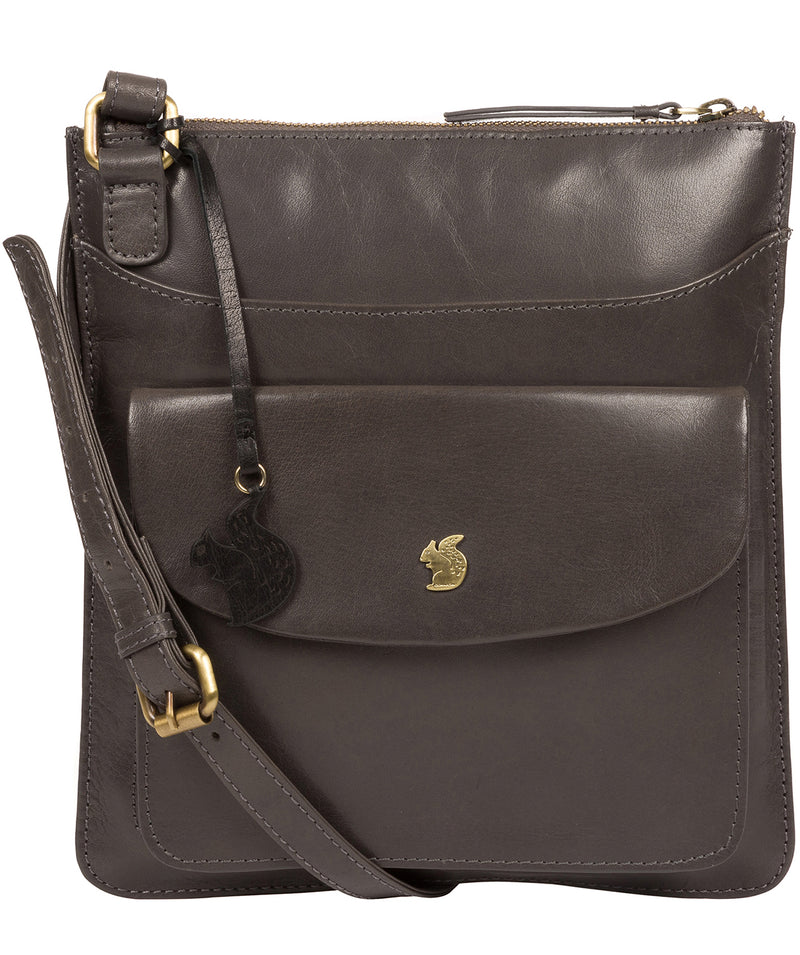 'Lauryn' Slate Leather Cross Body Bag image 1