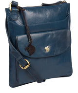 'Lauryn' Snorkel Blue Leather Cross Body Bag image 5