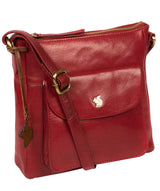 'Shona' Chilli Pepper Leather Cross Body Bag image 5