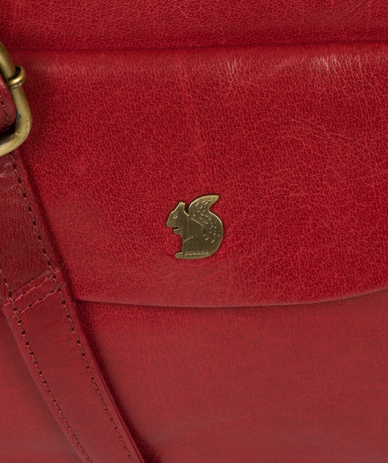 'Shona' Chilli Pepper Leather Cross Body Bag image 6
