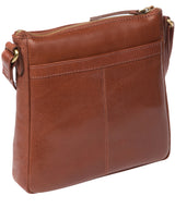 'Shona' Conker Brown Leather Cross Body Bag