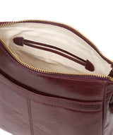 'Shona' Plum Leather Cross Body Bag
