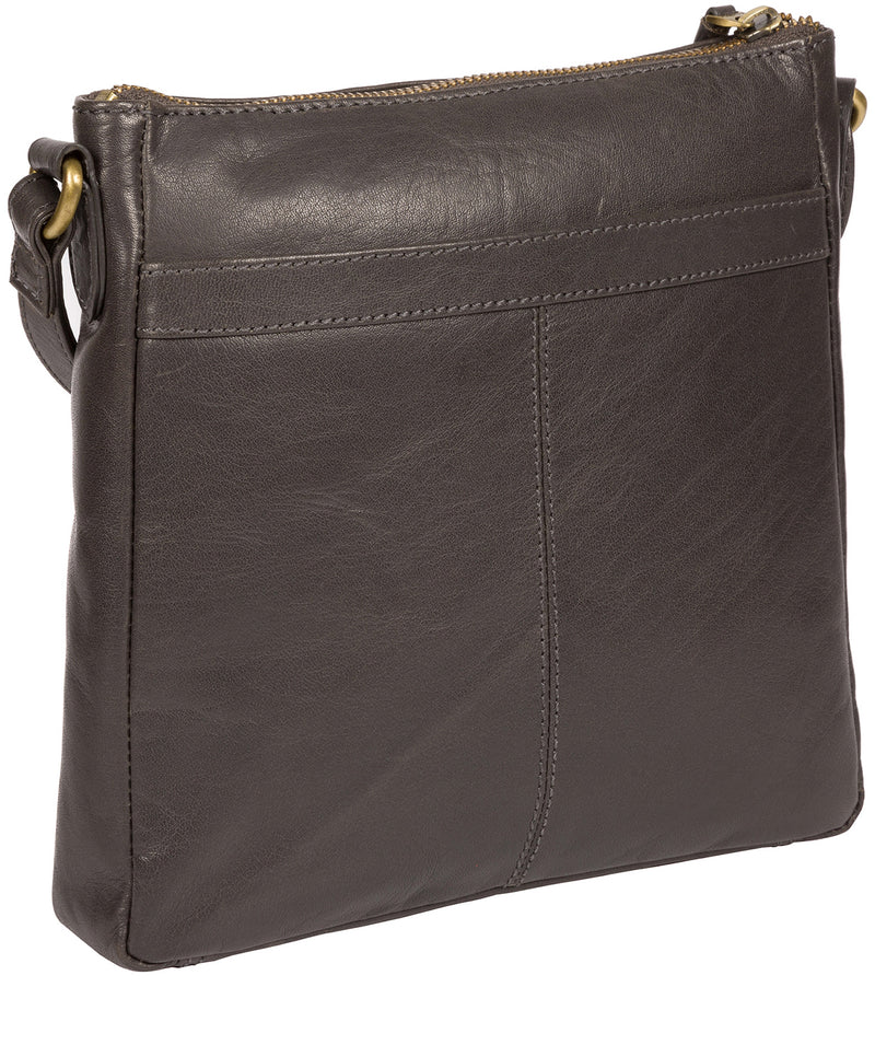 'Shona' Slate Leather Cross Body Bag