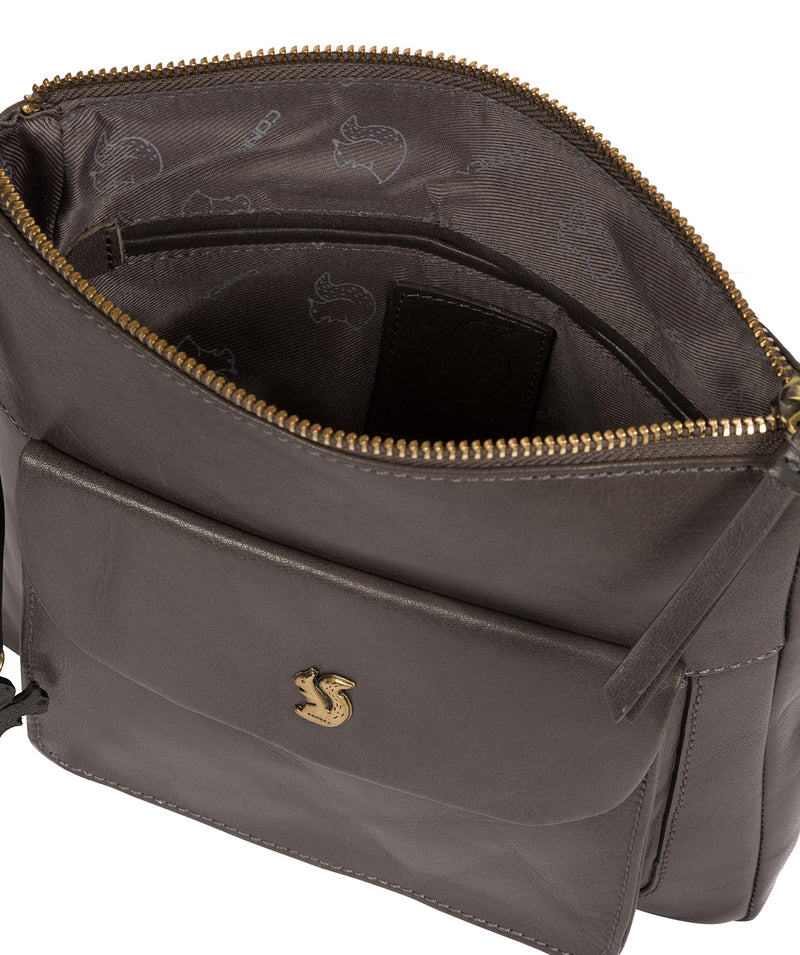 'Shona' Slate Leather Cross Body Bag image 4