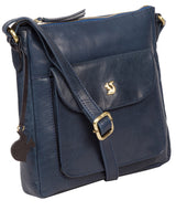'Shona' Snorkel Blue Leather Cross Body Bag image 5