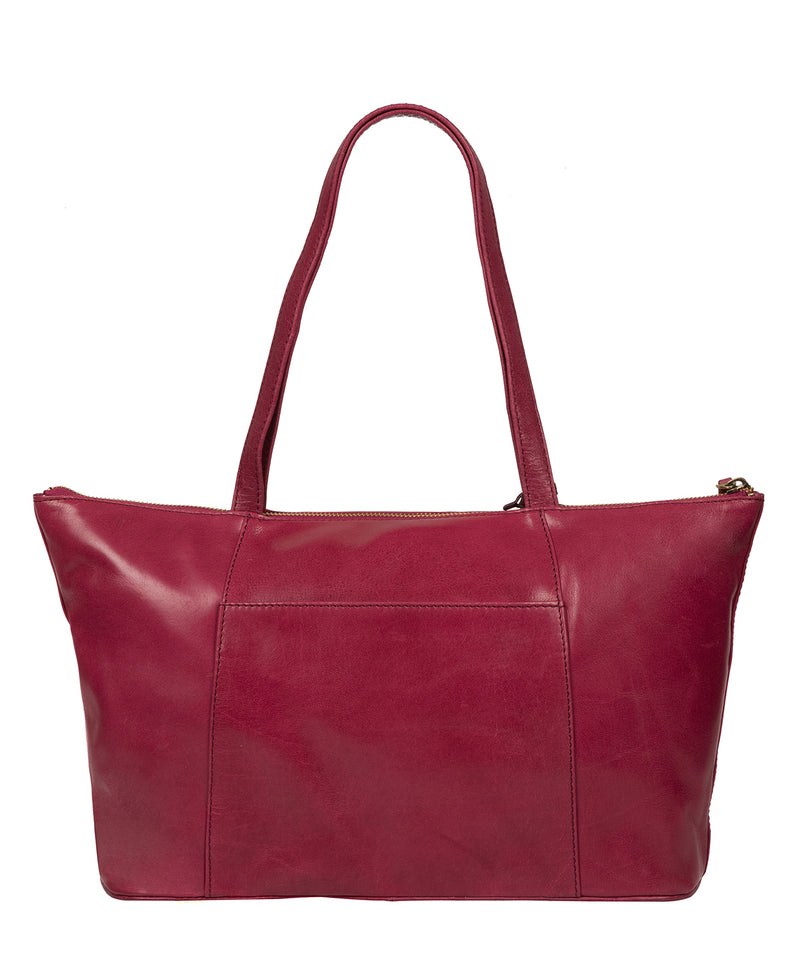 'Clover' Orchid Leather Tote Bag