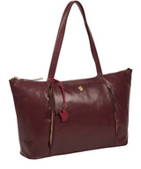 'Clover' Plum Leather Tote Bag image 5
