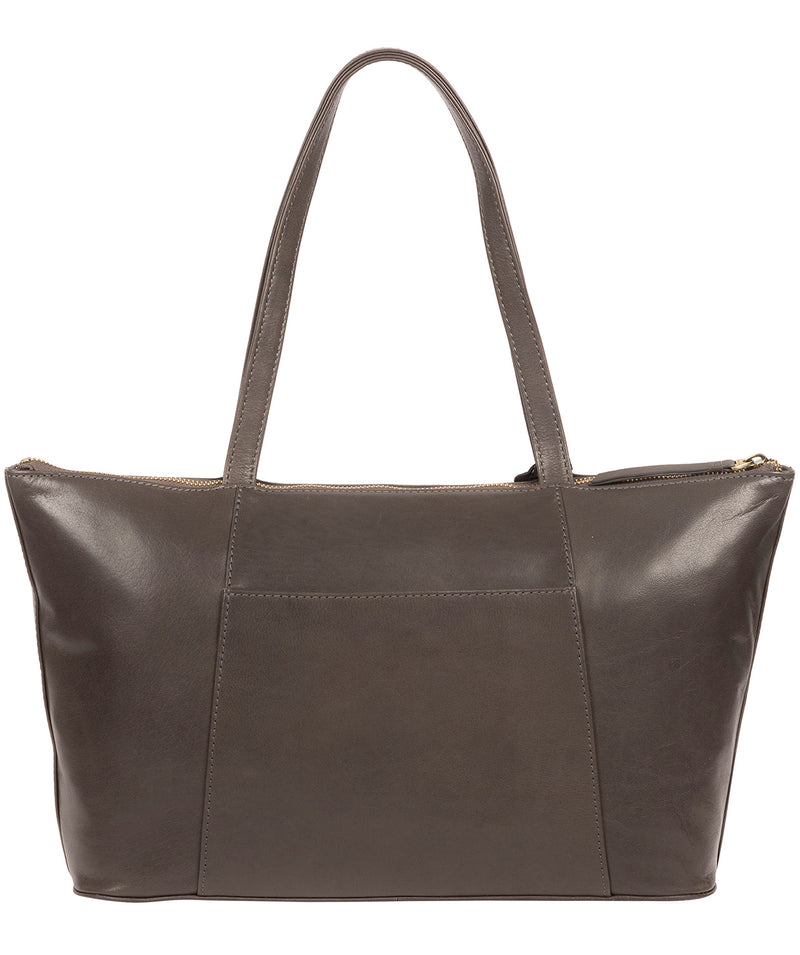 'Clover' Slate Leather Tote Bag image 3