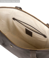 'Clover' Slate Leather Tote Bag image 4
