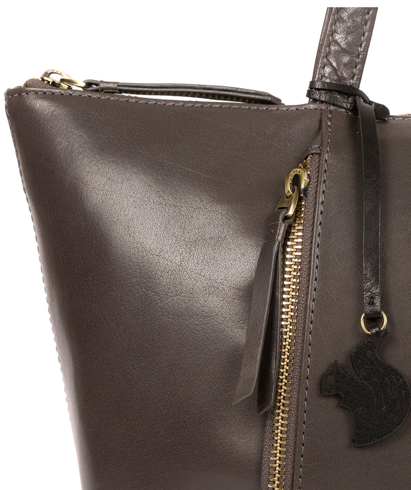 'Clover' Slate Leather Tote Bag image 6