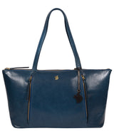 'Clover' Snorkel Blue Leather Tote Bag image 1