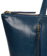 'Clover' Snorkel Blue Leather Tote Bag image 6
