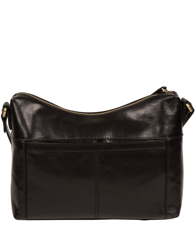 'Alana' Black Leather Shoulder Bag Pure Luxuries London
