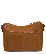 'Alana' Dark Tan Leather Shoulder Bag image 3