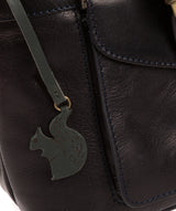 'Alana' Navy Leather Shoulder Bag image 6