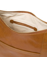 'Nancie' Dark Tan Leather Shoulder Bag
