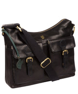 'Nancie' Navy Leather Shoulder Bag Pure Luxuries London