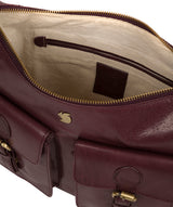 'Nancie' Plum Leather Shoulder Bag image 4