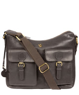 'Nancie' Slate Leather Shoulder Bag Pure Luxuries London