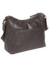 'Nancie' Slate Leather Shoulder Bag Pure Luxuries London