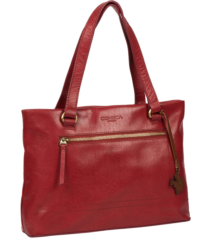 'Alice' Chilli Pepper Leather Handbag image 5