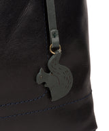 'Alice' Navy Leather Handbag image 6