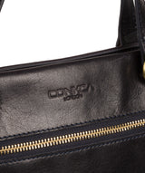 'Alice' Navy Leather Handbag image 7