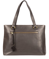 'Alice' Slate Leather Handbag Pure Luxuries London