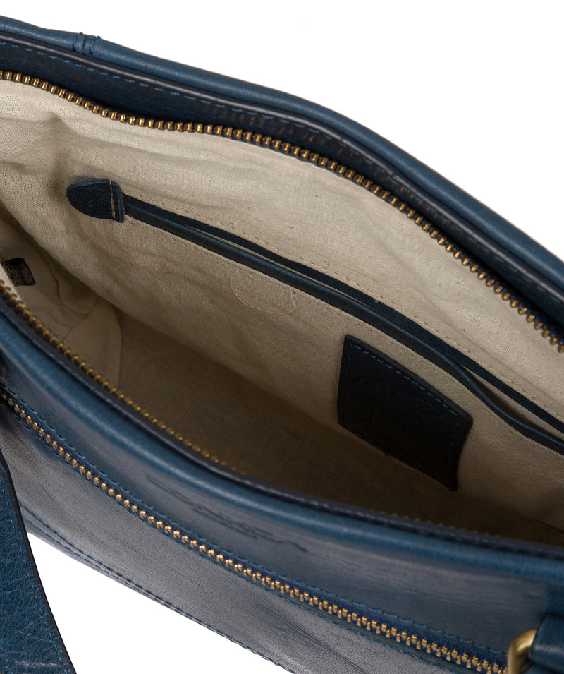 'Alice' Snorkel Blue Leather Handbag image 4
