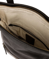 'Anoushka' Black Leather Backpack image 5