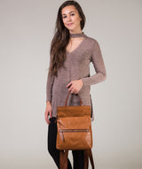 'Anoushka' Cognac & Conker Brown Leather Backpack