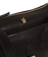 'Josephine' Black Leather Shoulder Bag