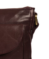 'Josephine' Plum Leather Shoulder Bag image 6