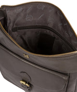 'Josephine' Slate Leather Shoulder Bag Pure Luxuries London