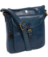 'Josephine' Snorkel Blue Leather Shoulder Bag image 5