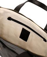 'Harp' Black Leather Tote Bag image 4