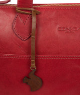 'Harp' Chilli Pepper Leather Tote Bag image 6