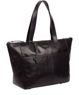 'Harp' Navy Leather Tote Bag Pure Luxuries London
