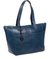 'Harp' Snorkel Blue Leather Tote Bag image 5