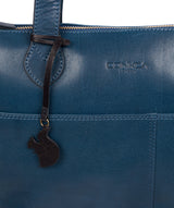 'Harp' Snorkel Blue Leather Tote Bag image 6