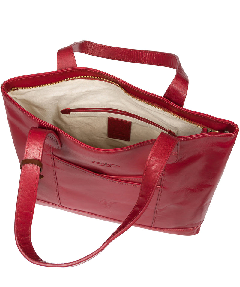 'Patience' Chilli Pepper Leather Tote Bag