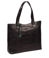 'Patience' Navy Leather Tote Bag Pure Luxuries London