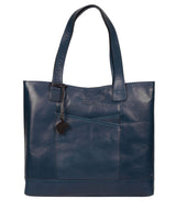 'Patience' Snorkel Blue Leather Tote Bag image 1