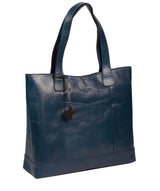 'Patience' Snorkel Blue Leather Tote Bag image 5