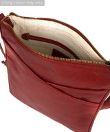 'Avril' Chilli Pepper Leather Cross Body Bag image 4