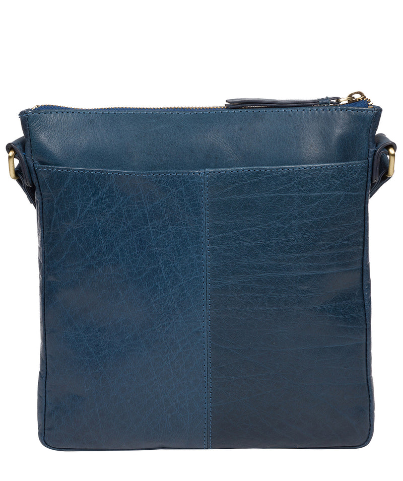 'Avril' Snorkel Blue Leather Cross Body Bag image 3