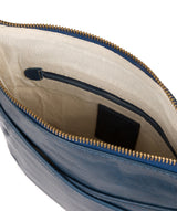'Avril' Snorkel Blue Leather Cross Body Bag image 4