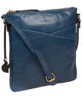 'Avril' Snorkel Blue Leather Cross Body Bag image 5