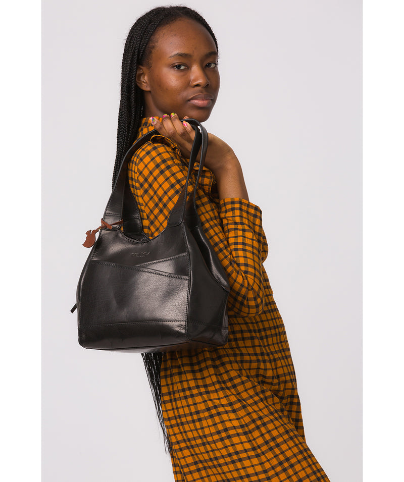 'Juliet' Black Leather Handbag