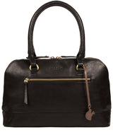 'Bailey' Black Leather Small Handbag image 1